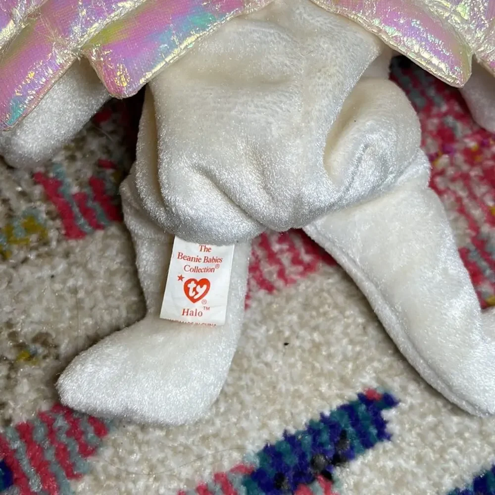 Rare‎ Ty Original Beanie Baby Halo 1998 with Brown Nose